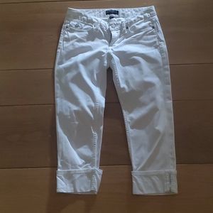 Banana Republic White Denim Capri